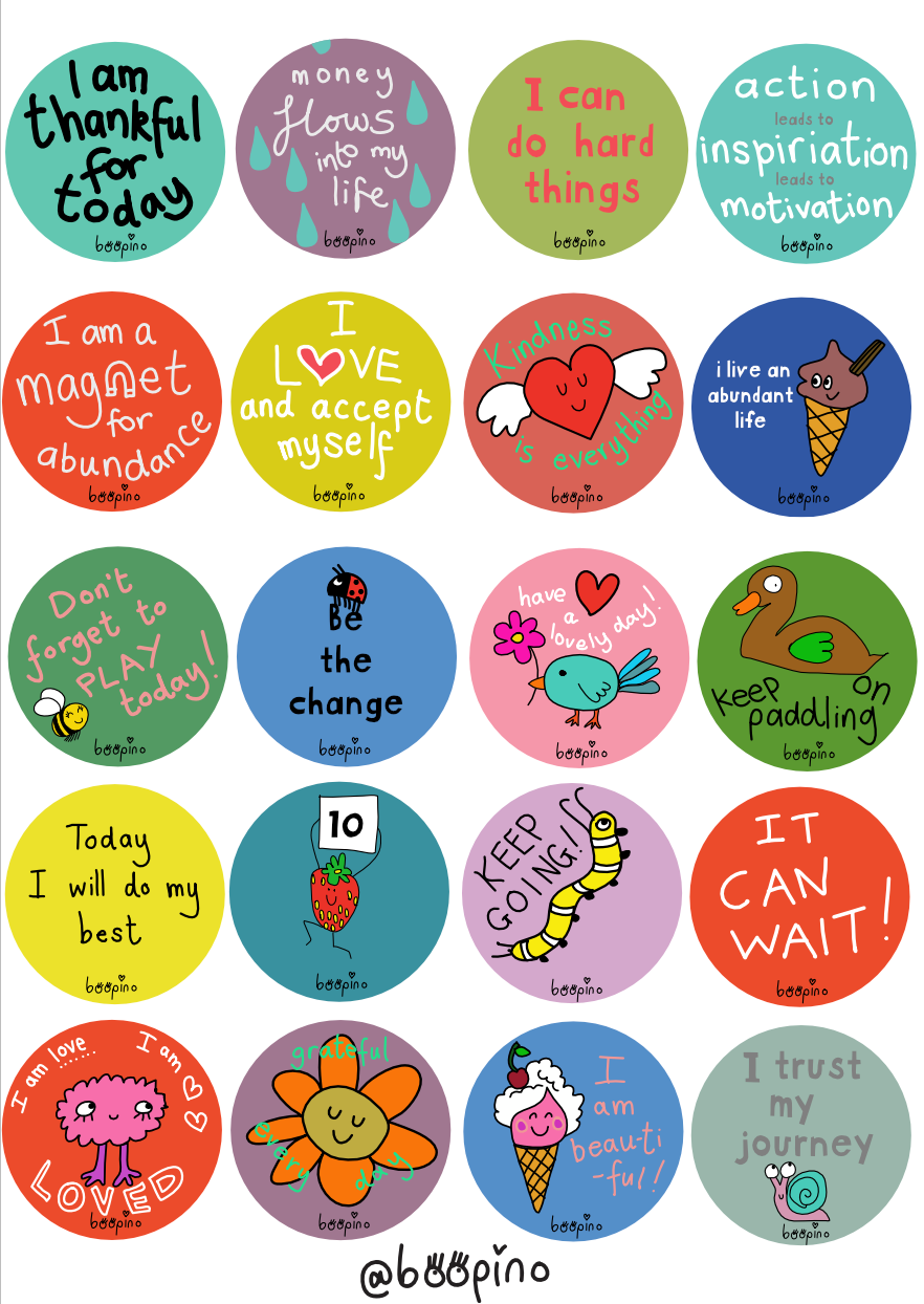 NEW! Positive affirmation stickers