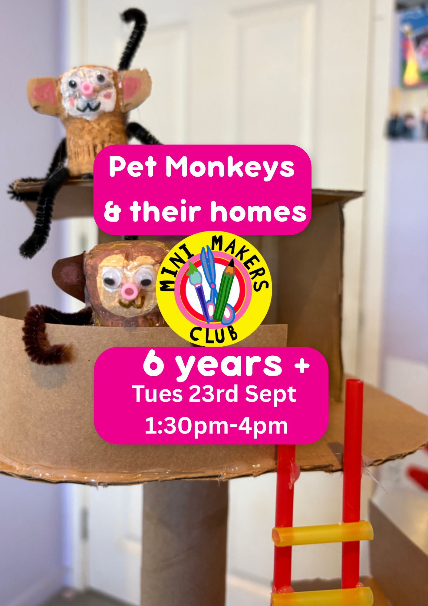 Age 6+ Tuesday 23rd Sept Afternoon Session 1:30pm-4pm